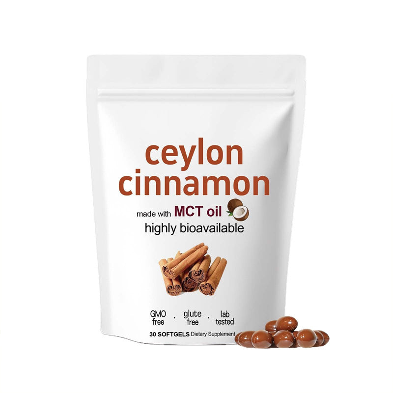 Ceylon Cinnamon Capsules with MCT Oil - Highly Bioavailable, Non-GMO, Gluten-Free, Lab Tested | Organic Wellness Hub