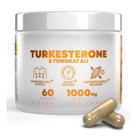 Turkesterone & Tongkat Ali 1000mg | Lean Muscle, Stamina & Recovery - 60 Vegan Capsules