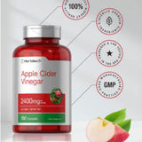 Horbaach Apple Cider Vinegar 2400mg -150 Capsules | Non-GMO, Gluten Free ACV Supplement for Weight Management, Digestion & Detox | Organic Wellness Hub