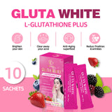 Duozi Gluta White L-Glutathione Plus | تفتيح البشرة، إزالة حب الشباب ومقاومة الشيخوخة - 10 أكياس × 10 جرام - مُختبر معمليًا | Organic Wellness Hub