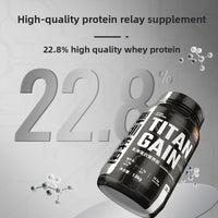 Titan Gain Whey Protein Powder - Chocolate Flavor | Lab Tested, 11.4g Protein Per Serving | Muscle Building Nutrition Supplement | 1.6kg | Organic Wellness Hub