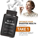 GLP-1 Probiotic with Akkermansia Muciniphila - Supports Natural GLP-1 Production | Gut Health, Metabolism & Weight Support | 60 Capsules