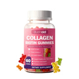 Bushaid Collagen Biotin Gummies 3-Pack Bundle 2000mg | Hyaluronic Acid, Biotin, Vitamins C & E | Skin Hair Nails & Joint Support | 180 Gummies | Organic Wellness Hub