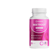 Rosabella Beetroot 1300mg | Blood Pressure, Heart Energy & Nitric Oxide Support | 100% Vegan 30-Day Supply
