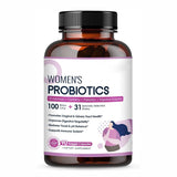 Women's Probiotics 100 Billion CFU | 31 Strains + D-Mannose + Cranberry + Prebiotics & Digestive Enzyme | Vaginal, UTI & Gut Health | 90 Veggie Capsules - Organic Wellness Hub