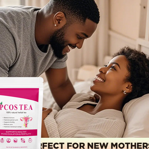 PCOS Tea | 100% Natural Herbal Tea for Hormone Balance, Fertility & Period Support - 28 Bags