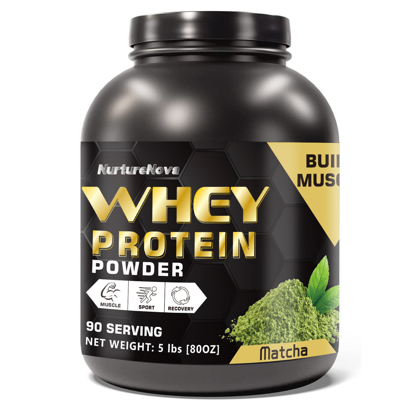 Muhua Isolate Whey Protein Powder | Chocolate | 90 Servings | 5 lbs | Build Muscle, Power & Recovery - Organic Wellness Hub