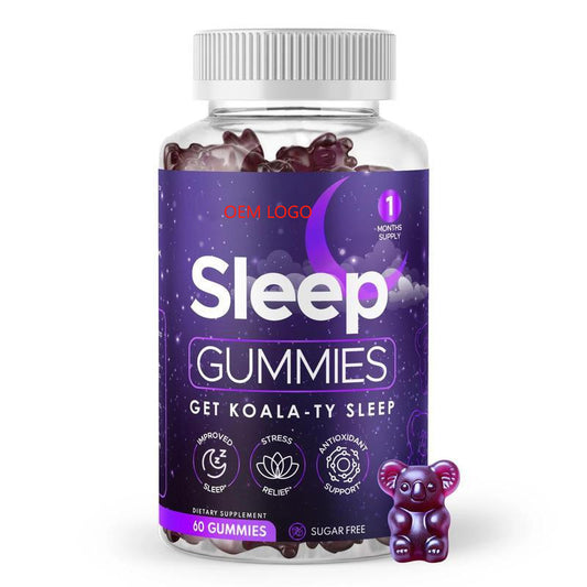 Sleep Gummies | Melatonin + Stress Relief + Antioxidant Support | Sugar Free | 60 Gummies | 1-Month Supply - Organic Wellness Hub