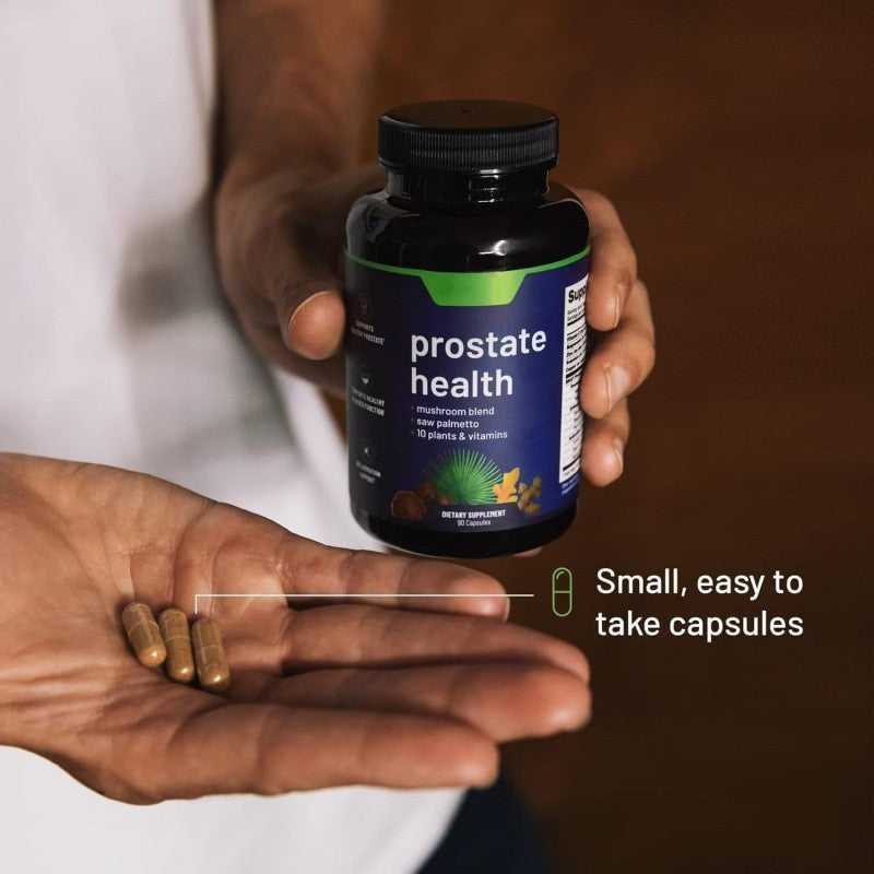 SNAP Prostate Health Supplement - Saw Palmetto, Mushroom Blend & 10 Plants | Supports Healthy Prostate, Bladder & Inflammation | 90 Capsules | Organic Wellness Hub
