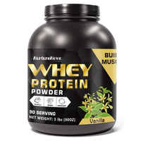 Muhua Isolate Whey Protein Powder | Chocolate | 90 Servings | 5 lbs | Build Muscle, Power & Recovery - Organic Wellness Hub