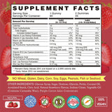 Iron Vegan Gummies with B-Complex, Vitamin C, A & Zinc - Blood Builder & Energy Support | Natural Strawberry Flavor | Organic Wellness Hub