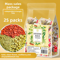 Honeysuckle Medlar Chrysanthemum Tea | Premium Chinese Herbal Blend with Goji Berry ? 25 Bags, 100g
