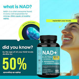 NAD+ Supplement 8457mg with Resveratrol & Urolithin-A Complex | Lab Tested Anti-Aging Formula | 60 Capsules | Organic Wellness Hub