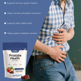 Docteat Prostate Health Soft Chews | Sugar-Free | Bladder & Inflammation Support | Doctor Formulated | 60 Chews | Pomegranate-Berry