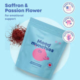 Mood Munchies Saffron Gummies for Mood & Focus | Natural Berry Flavor | Lab Tested Quality | Organic Wellness Hub