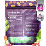 Organic Mushroom Gummies with Ashwagandha - 2500mg | Lion's Mane, Reishi, Chaga, Cordyceps & More | 80 Vegan Gummies | Mixed Fruit Flavor