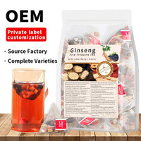 Ginseng Five-Treasure Herbal Tea  Red Jujube, Goji Berry, Mulberry, Maca & Polygonum Sibiricum | 30 Tea Bags | Natural Energy, Vitality & Wellness Blend | 150g