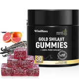 Gold Shilajit Gummies with Manuka Honey - Premium Shilajit Wellness Gummies | 30 Gummies
