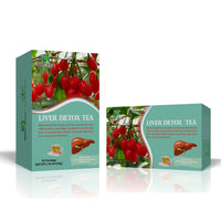 WinsTown Liver Detox Tea - 20 Tea Bags | Fatty Liver & Hyperlipidemia Support with Goji Berry | Natural Herbal Cleanse Tea 50g