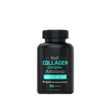 Multi Collagen Complex - Type I II III V X | 150 Capsules | Hair Skin Nails Joints | DigeSEB Enhanced Absorption | Organic Wellness Hub