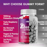 Clapp Potassium Citrate Gummies 1000mg Sugar Free | Electrolyte & Muscle Support | Lab Tested | Organic Wellness Hub