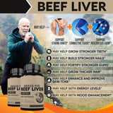 Organic Wellness Hub | Grass-Fed Beef Liver Capsules 4500mg 120ct -750mg Per Capsule, Max Potency, Pasture-Raised, GMP Certified, 3rd Party Tested