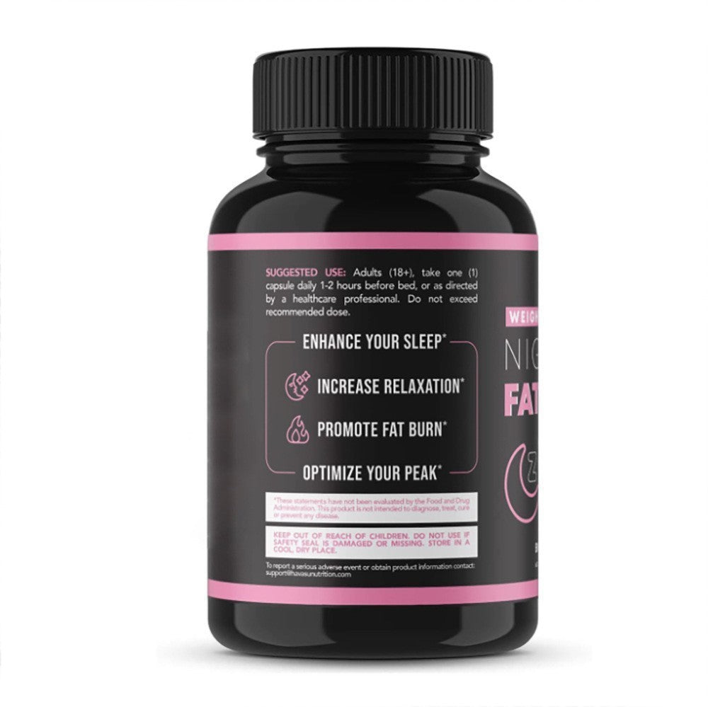 Night Time Fat Burner for Women | Burn Fat While You Sleep | Tone Up Supplement | 60 Capsules | Organic Wellness Hub