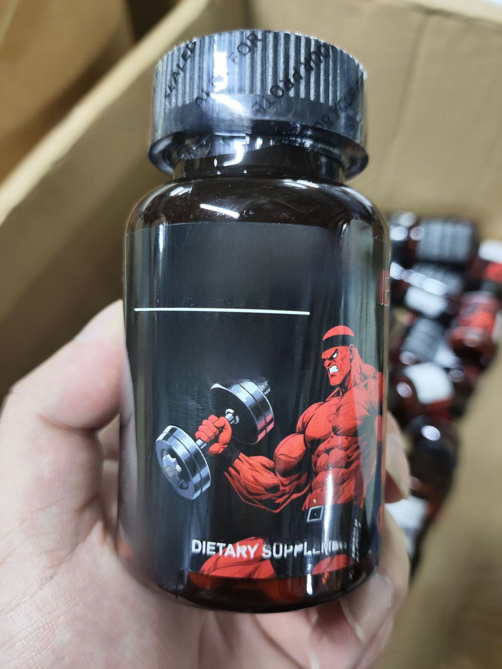 Testosterone Extra Strength Supplement | Energy, Stamina & Strength Support | Lab Tested | 60 Capsules | Organic Wellness Hub