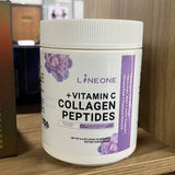 LineOne +Vitamin C Collagen Peptides 250g | Grass-Fed Pasture-Raised - Skin, Hair, Nail & Joint Support - No Added Hormones - Lab Tested | Organic Wellness Hub