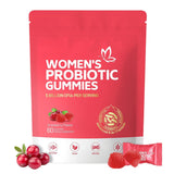 Women's Probiotic Gummies - 5 Billion CFUs | Probiotics + Prebiotics + Cranberry | No Sugar | Vegan | Non-GMO | 60 Gummies