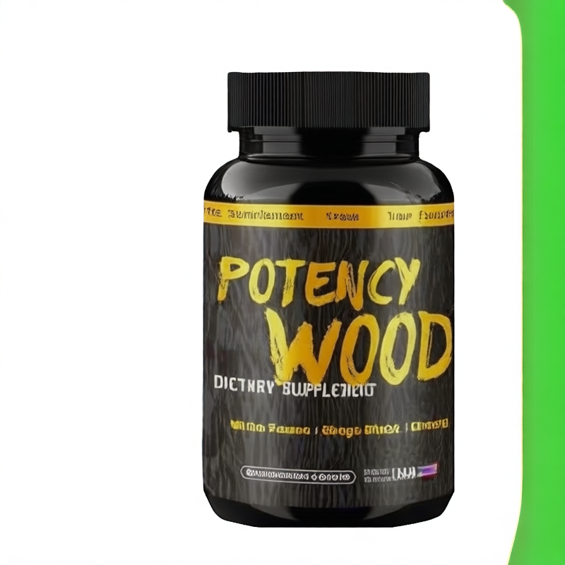 Potency Wood Male Vitality Supplement | Muira Puama, Ginkgo Biloba & Ginseng | 60 Vegetarian Capsules | Made in USA by YFSup