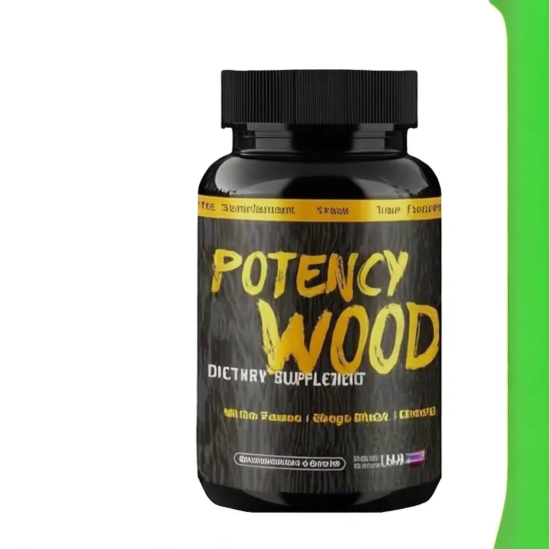 Potency Wood 3-Pack Bundle | Male Vitality Supplement | Muira Puama, Ginkgo Biloba & Ginseng | 180 Vegetarian Capsules | Made in USA