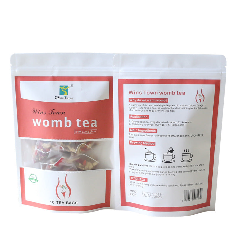 WinsTown Womb Tea with Dong Quai | 10 Tea Bags | Natural Herbal Uterine Support | Womb Cleanse | Hormonal Balance | Period Relief | Feminine Wellness Tea