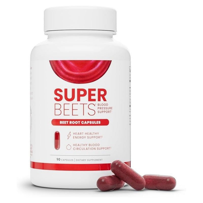 Super Beets Blood Pressure Support | Beet Root Capsules | Organic Wellness Hub