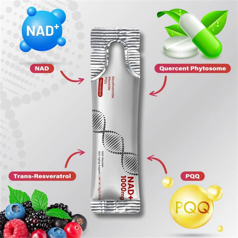 NAD+ 1000mg Capsules - Nicotinamide Riboside, PQQ & Resveratrol, Anti-Aging Cellular Energy Support | Organic Wellness Hub