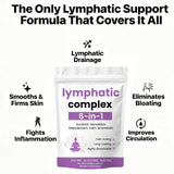 Lymphatic Complex 6-in-1 Capsules - Burdock, Dandelion, Kelp, Cleavers, Rutin & Bromelain | Organic Wellness Hub