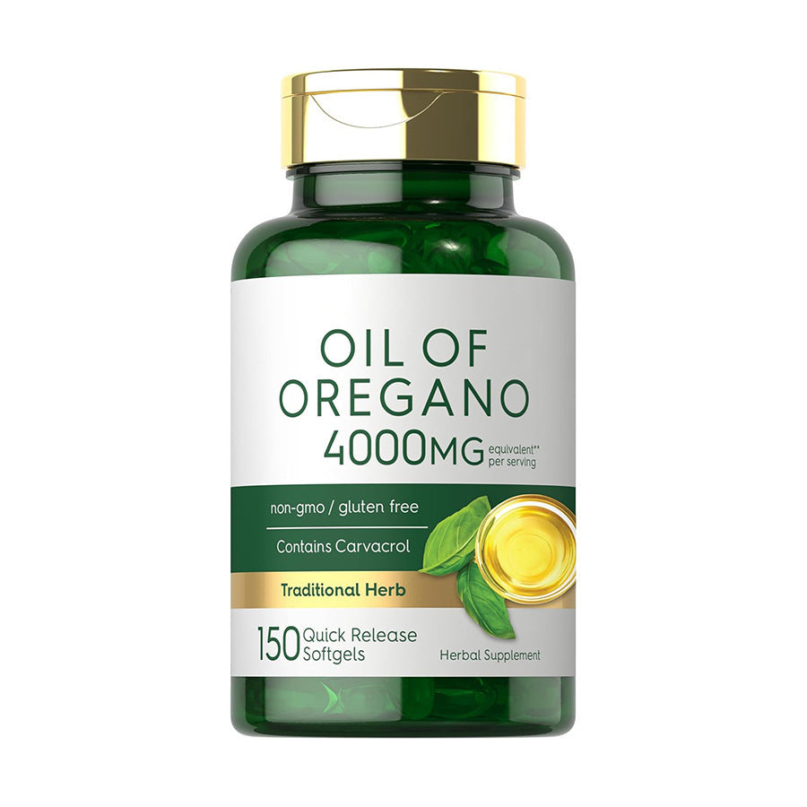Oil of Oregano 4000mg Softgels | Lab Tested Carvacrol Supplement | Non-GMO & Gluten Free | 150 Quick Release Capsules | Organic Wellness Hub