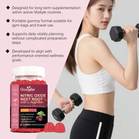Nitric Oxide Beet Root Gummies with L-Arginine | 17-in-1 3050mg Formula | Pomegranate & Berry | 60 Gummies ? Organic Wellness Hub