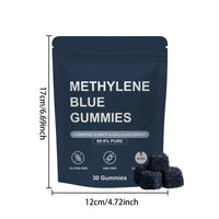 Methylene Blue Gummies 3 Pack 99.9% Pure - 90 Gummies | Cognitive Clarity and Cellular Energy Supplement Gluten Free GMO Free Lab Tested