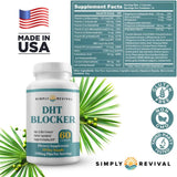 DHT Blocker for Hair Loss - 3 Pack Bundle, 180 Capsules, Hair & Skin Formula, Herbal | Organic Wellness Hub