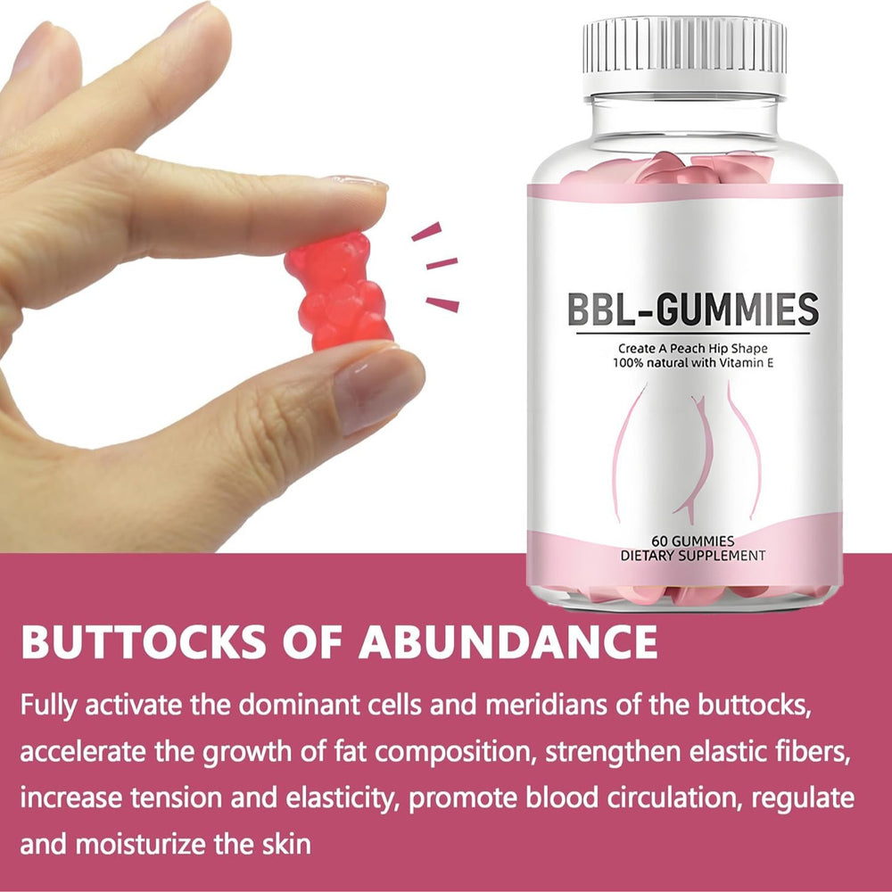 BBL Gummies for Women | Peach Hip Shape Support Gummies | Natural Vitamin E Supplement | Organic Wellness Hub