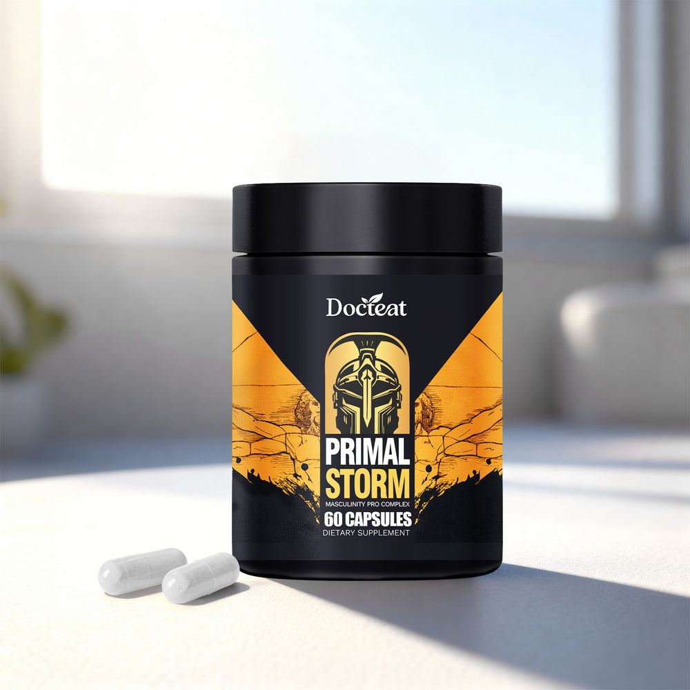 Primal Storm Masculinity Pro Complex - Men's Vitality & Performance Support, 60 Capsules | Organic Wellness Hub