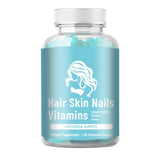 Hair Skin Nails Vitamins Gummies | Collagen Peptides + Vitamin C | Vegan | Lab Tested | Organic Wellness Hub