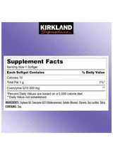 Kirkland Signature CoQ10 300mg 100 Softgels (3 Bottles) | USP Verified Heart Health & Energy Support | Organic Wellness Hub