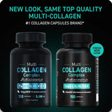 Multi Collagen Complex Capsules | Type I II III V X | Organic Wellness Hub
