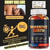 Massive Girth Gummies -Natural Testosterone Booster with Ashwagandha Root 400mg (60 Gummies) | Organic Wellness Hub