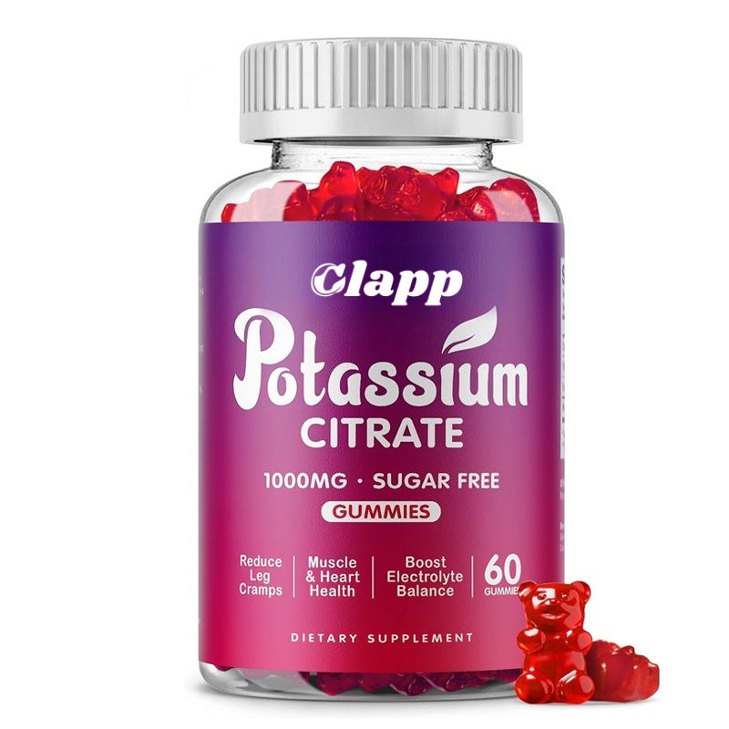 Clapp Potassium Citrate Gummies 1000mg Sugar Free | Electrolyte & Muscle Support | Lab Tested | Organic Wellness Hub