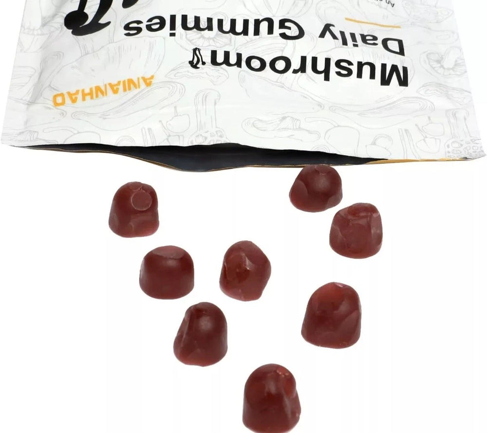 Mushroom Daily Gummies - 3000mg Functional Mushrooms for Brain, Immunity, Energy, Focus & Mood | Wild Raspberry | Organic Wellness Hub