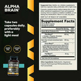 Onnit Alpha Brain 3-Pack (180 Capsules) – Memory & Focus Nootropic | Lab Tested