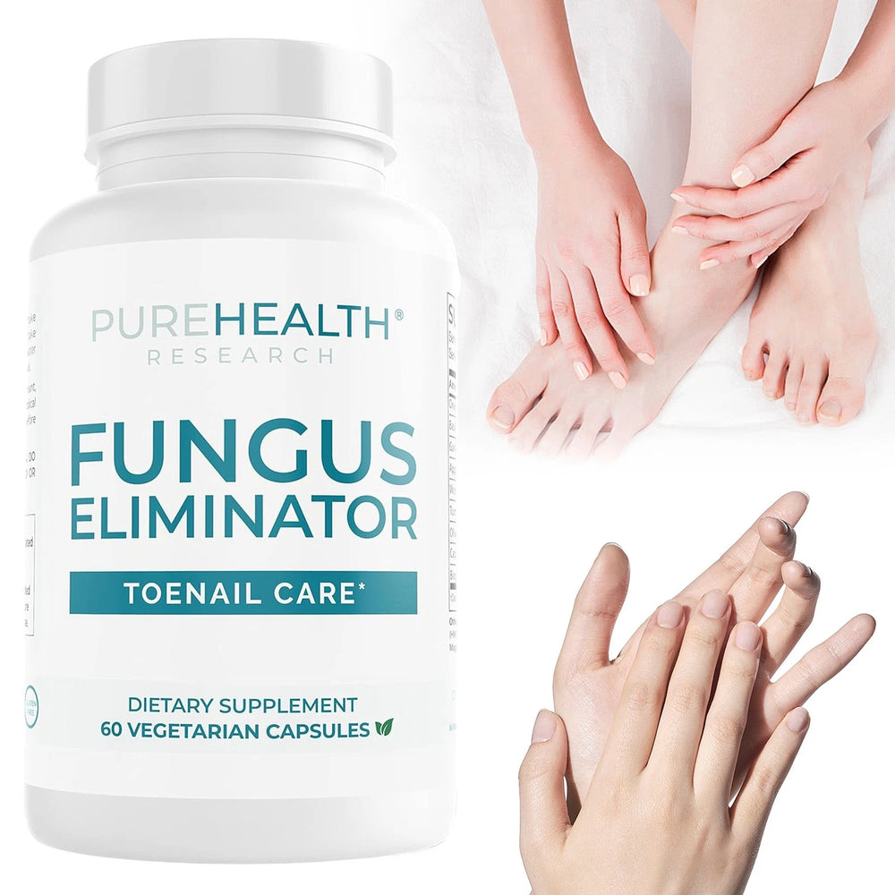 PureHealth Research Fungus Eliminator Toenail Care - 60 Vegetarian Capsules | Natural Nail & Foot Wellness Support | Organic Wellness Hub